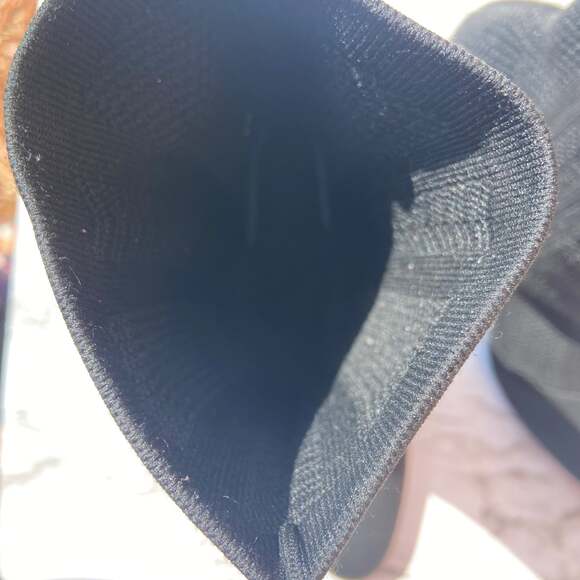 Charles David Black Knit Sock Boot Heels - Picture 8 of 9